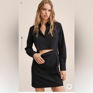 Front Cut-out Black Dress NWT